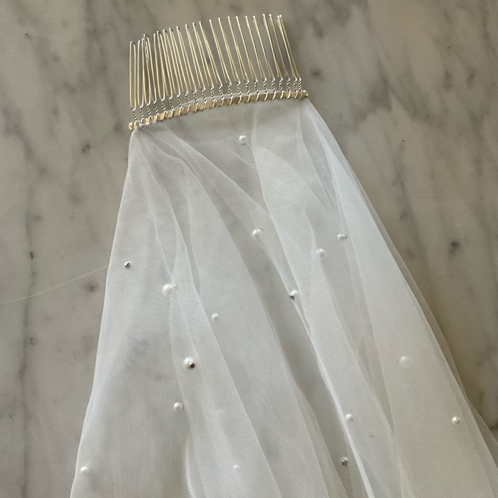 Long Veil with Pearls